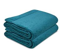 Towelogy® Quick Dry Large Bath Towels Set Egyptian Cotton Ring Spun Premium Hotel Quality Super Absorbent Bathroom Towel 70x125cm (Turquoise Duck Egg, 2)