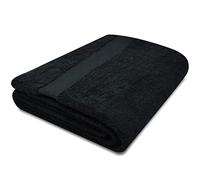 Towelogy® Quick Dry Large Bath Towels Set Egyptian Cotton Ring Spun Premium Hotel Quality Super Absorbent Bathroom Towel 70x125cm (Black Noir, 1)