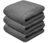 Towelogy® Super Absorbent Microfibre Cloth | Absorbs Over 10 Times its Weight in Water | Sponge-Like Absorbency | Multipurpose Scratch-Free Cleaning Cloth for Household Use (Grey)