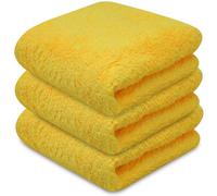 Towelogy® Super Absorbent Microfibre Cloth | Absorbs Over 10x its Weight in Water | Sponge-Like Absorbency | Multipurpose Scratch-Free Cleaning Cloth for Household Use (Yellow)