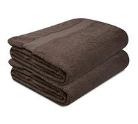 Towelogy® Super Soft Luxurious Bath Sheets Extra Large 100% Egyptian Cotton Bathroom Shower Towel Super Absorbent Hotel Quality Fade Resistant 90x140cm | Machine Washable (Peanut Brown, 2)