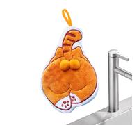 Towels for the kitchen, with cat buttocks pattern, soft and absorbent, reusable animal towels made of fabric, for stove, worktop, toilet, home, office, farmhouse, student dorm, restaurant, approx