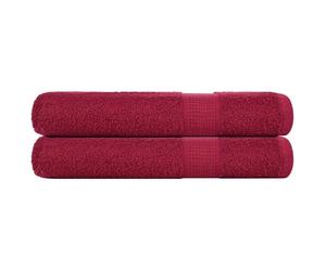 Towels "FROGN" 2 pcs Bordeaux 100x200 cm 360 gsm