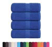 vidaXL Soap Towels 4 pcs Blue 30x30 cm 360 gsm 100% Cotton towel bath towel