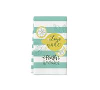 Towels Set Leaf Green Lemon Tea Towels for Kitchen Microfibre Washable Reusable Dishcloths Home Decoration Bathroom Small Towel Hand Guest Absorbent Quick Dry 4 Pieces (40x60 cm)