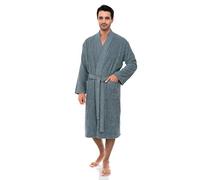 TowelSelections Mens Robe 100% Cotton Terry Cloth Towel Bathrobe Calf Length Shower Bath Robe for Men, Arona, 2X/3X