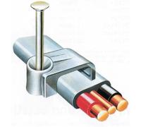 Tower 1.0mm FLAT TWIN & EARTH CABLE CLIP GREY (BOX OF 100)