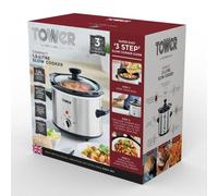Tower 1.5L Stainless Steel Slow Cooker - T16020