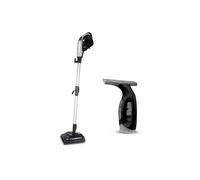 Tower 12-In-1 Steam Mop & Cordless Window Vacuum In Black Black