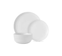 Tower Porcelain Dinnerware Set, 12 Pieces, White