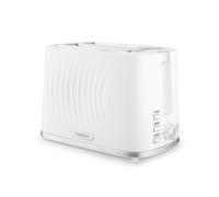 Tower Sonar 2-Slice Toaster with 7 Browning Levels, Defrost, Reheat & Cancel Settings, Removable Crumb Tray, 900W, White, T20090WHT