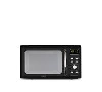 Tower Digital Microwave with Sleek Mirror Door, 800W, 20L, Black & Chrome, T24041BLK