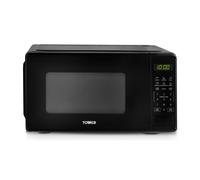 Tower 20L Digital Microwave, 800W, Black | 6 Auto Cook options, 6 Power settings, Defrost function, Child lock feature, 24.5cm Glass Turntable, T24045BLK