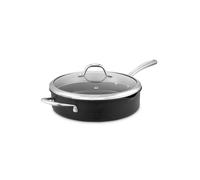 Tower GF900253 Good Food in Partnership Hard Anodised 28cm Multi-Pan with Tempered Glass Lid, Pouring Lips, 10x Superior Ceramic Non-Stick Coating, Induction Compatible, Grey