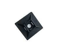 Tower 29CT71BK Cable Tie Adhesive Base 19x19mm Nylon Black (Pack of 100)