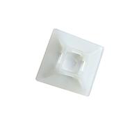 Tower 29CT73NU Cable Tie Adhesive Base 28x28mm Nylon Natural (Pack of 100)