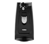 Tower 3-in-1 Electric Can Opener with Knife Sharpener & Bottle Opener, Black, T19007