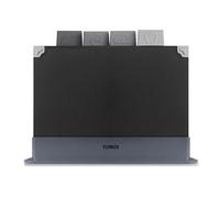 Tower 4 Piece Chopping Board Set with Stand, Black, T847041