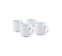 Tower 4 Piece Porcelain Mug Set White