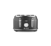 Tower T20065BLK Renaissance 4 Slice Toaster, 7 Browning Levels, Self-Centring Function 1630W, Black