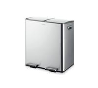 Tower Pedal Bin T838022SS - Recycling, 40L, Two Compartments, Stainless Steel