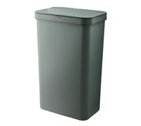 Tower Rectangular ABS Sensor Bin with Bin Liner Retainer Ring, 50L, Forest Green