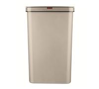 Tower Rectangular ABS Sensor Bin with Bin Liner Retainer Ring, 50L, Latte