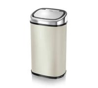 Tower 58L Cream & Chrome Sensor Bin