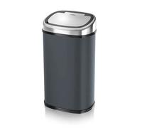 Tower 58L Grey & Chrome Sensor Bin
