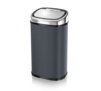 Tower T80902 Kitchen Bin with Sensor Lid, Automatic Soft-Close, Manual Override, 58 Litre, Charcoal