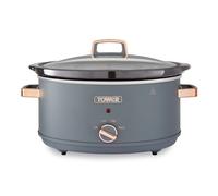 Tower 6.5L Slow Cooker, Cavaletto, 3 Heat Setting, T16043GRY, Grey and Rose Gold