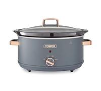 Tower 6.5L Slow Cooker Grey & Rose Gold UK - 3 Heat Settings, Dishwasher Safe