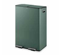 Tower 60L Twin Compartment Recycling Pedal Bin - Green
