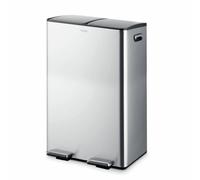 Tower 60L Twin Compartment Recycling Pedal Bin - Steel
