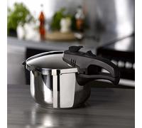 Tower 6L/22cm Pressure Cooker with Steamer Basket, Stainless Steel, Silver, T80244