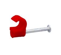 Tower 77CR07P 7-8mm Round Cable Clip Red (Pack of 100)