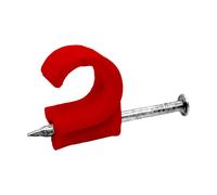 Tower 77CR09P 9-11mm Round Cable Clip Red (Pack of 100)
