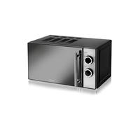800W 20 Litre Manual Microwave Tower Black One Size