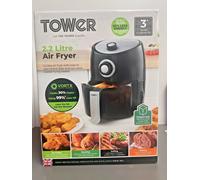 Tower Air Fryer Vortx Manual 2.2L T17023 Black & Silver