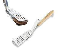 Tower BBQ Multi-Functional Spatula/ Tongs with Wooden Handle, Stainless Steel
