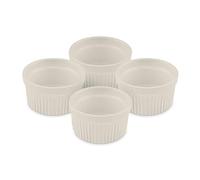 Tower BO875004CRM Barbary & Oak Foundry Ceramic Ramekins, Set of 4 in Camembert Cream
