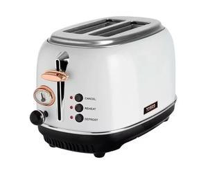 Tower Bottega Stainless Steel 2 Slice Toaster White - T20016W