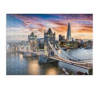 Tower Bridge And Skyline Of London, Great Britain, Shortly After Sunset - Premium 200 pieces Puzzle - MyPuzzle special collection from Puzzle Galaxy