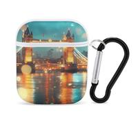 Tower Bridge in London England Night Case Compatible with AirPods 2nd 1st