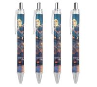 Tower Bridge in London Moon Retractable Ballpoint Pens 0.5mm Fine Black Ink Smooth Writing Rollerball Pen Office Gift
