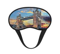 Tower Bridge in London Print Adjustable Eye Cover for Sleeping, Comfortable, Pressure-Free and Breathable Sleeping Masks