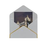 Tower Bridge In London Print Greeting Card Paper, Half Fold To Cards For Birthday, Wedding, Party.