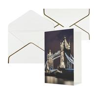 Tower Bridge In London Print Greeting Card Paper, Half Fold To Cards For Birthday, Wedding, Party.