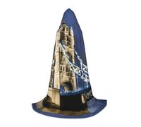 Tower Bridge in London print Hooded cape, suitable for Halloween costumes, role-playing, and Christmas family photos