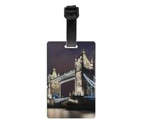Tower Bridge in London Print Luggage Tags for Suitcases Labels Set Travel Essentials Detachable Business Trip